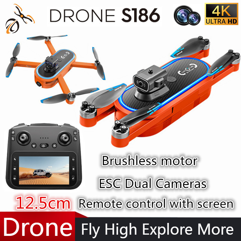 2025 S186 Drone Professional 4 - Drone Gimbal Brushless recension och pris