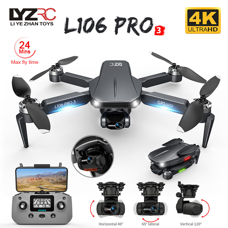 L106 Pro 3 Drone 5G WIFI FPV F - Drone Gimbal Brushless recension och pris