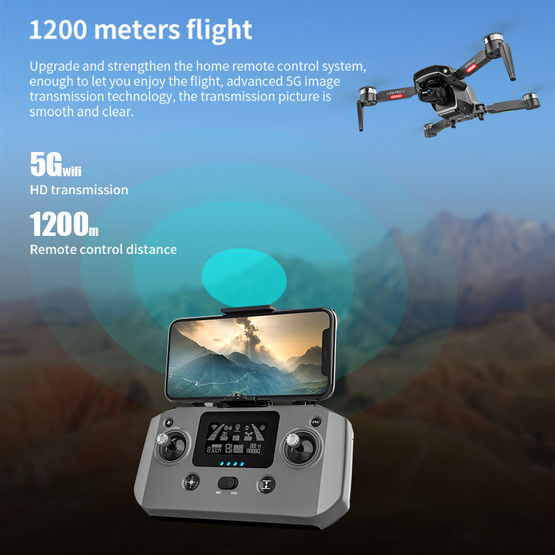 L106 Pro 3 Drone 5G WIFI FPV F - Drone Gimbal Brushless recension och pris